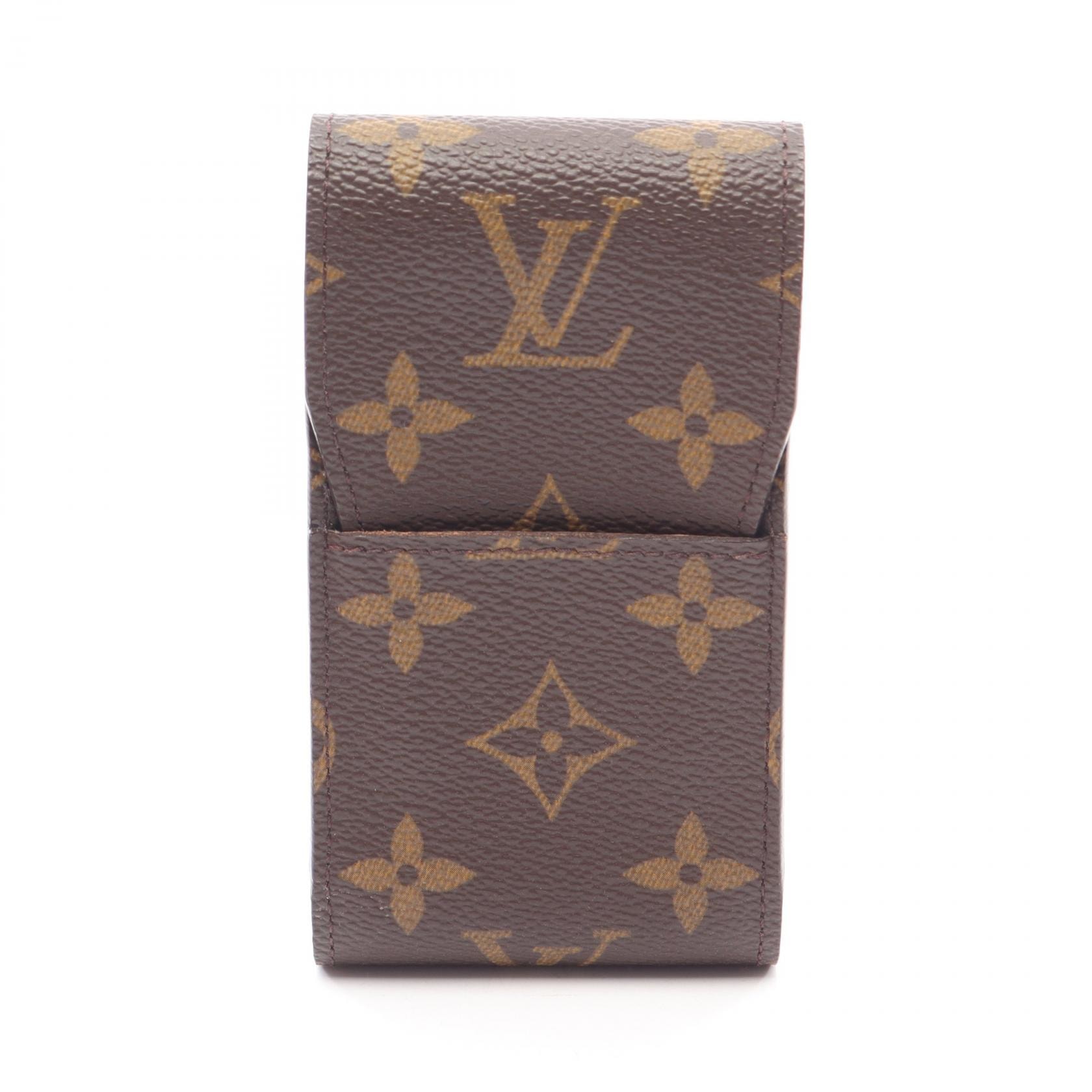 ルイ・ヴィトン LOUIS VUITTON エテュイ シガレット モノグラム アクセサリー PVC メンズ レディース ブラウン系 M63024 【中古】