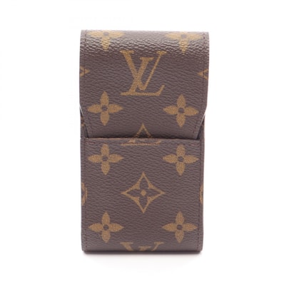 ルイ・ヴィトン LOUIS VUITTON エテュイ シガレット モノグラム アクセサリー PVC メンズ レディース ブラウン系 M63024 【中古】