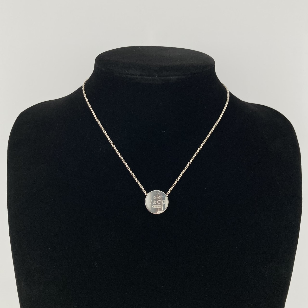 TIFFANY&Co.(ティファニー) コンケーブ サークル Ag925 1837 ネックレス 11.38g シルバー