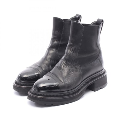 シャネル CHANEL ココマーク ブーツ 靴 レザー レディース ブラック系 G39208 【中古】