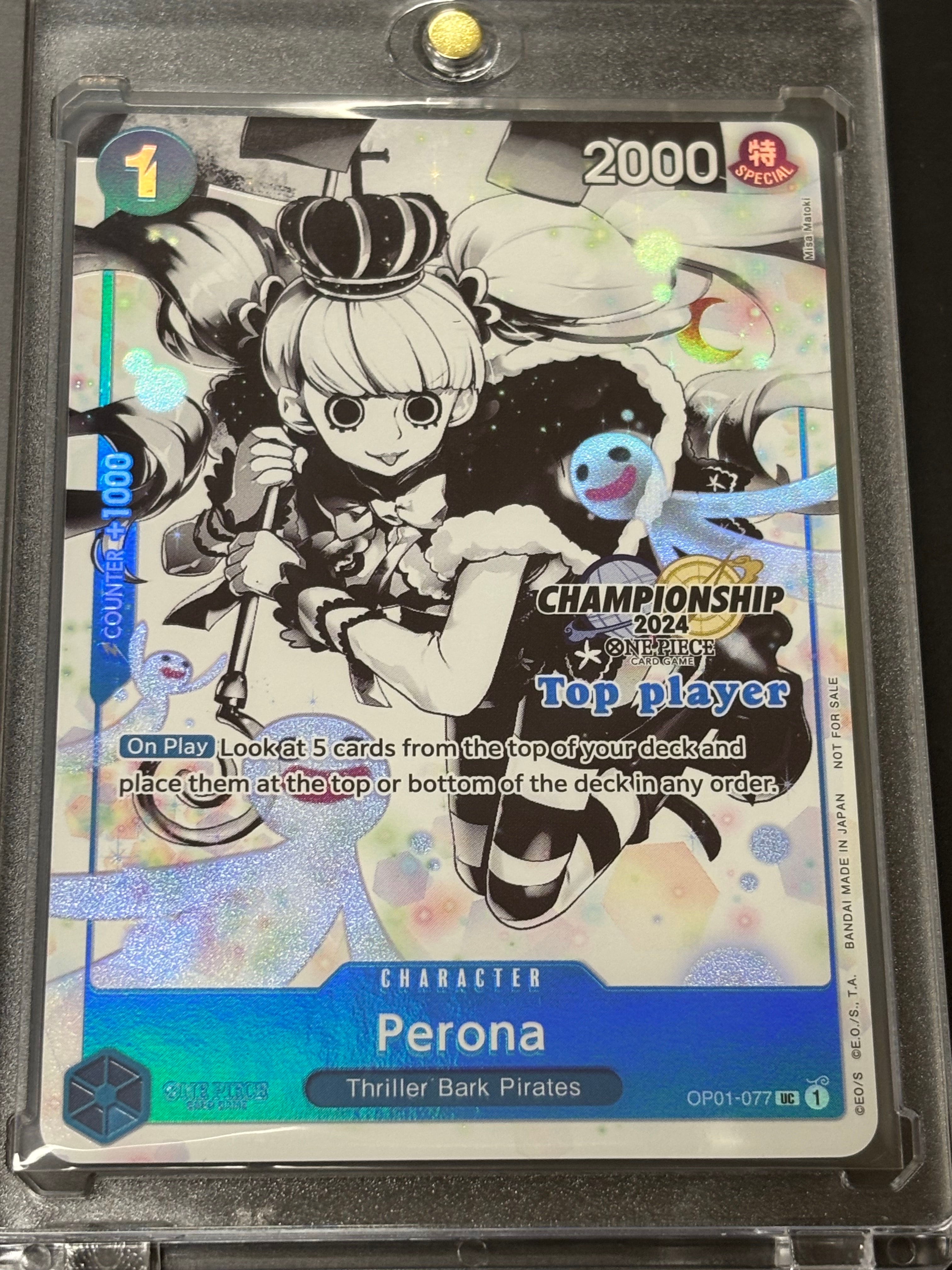 ペローナ UC [OP01-077]【英語版】(プロモーションカード「チャンピオンシップ 2024 トッププレイヤーパック Vol.2」)