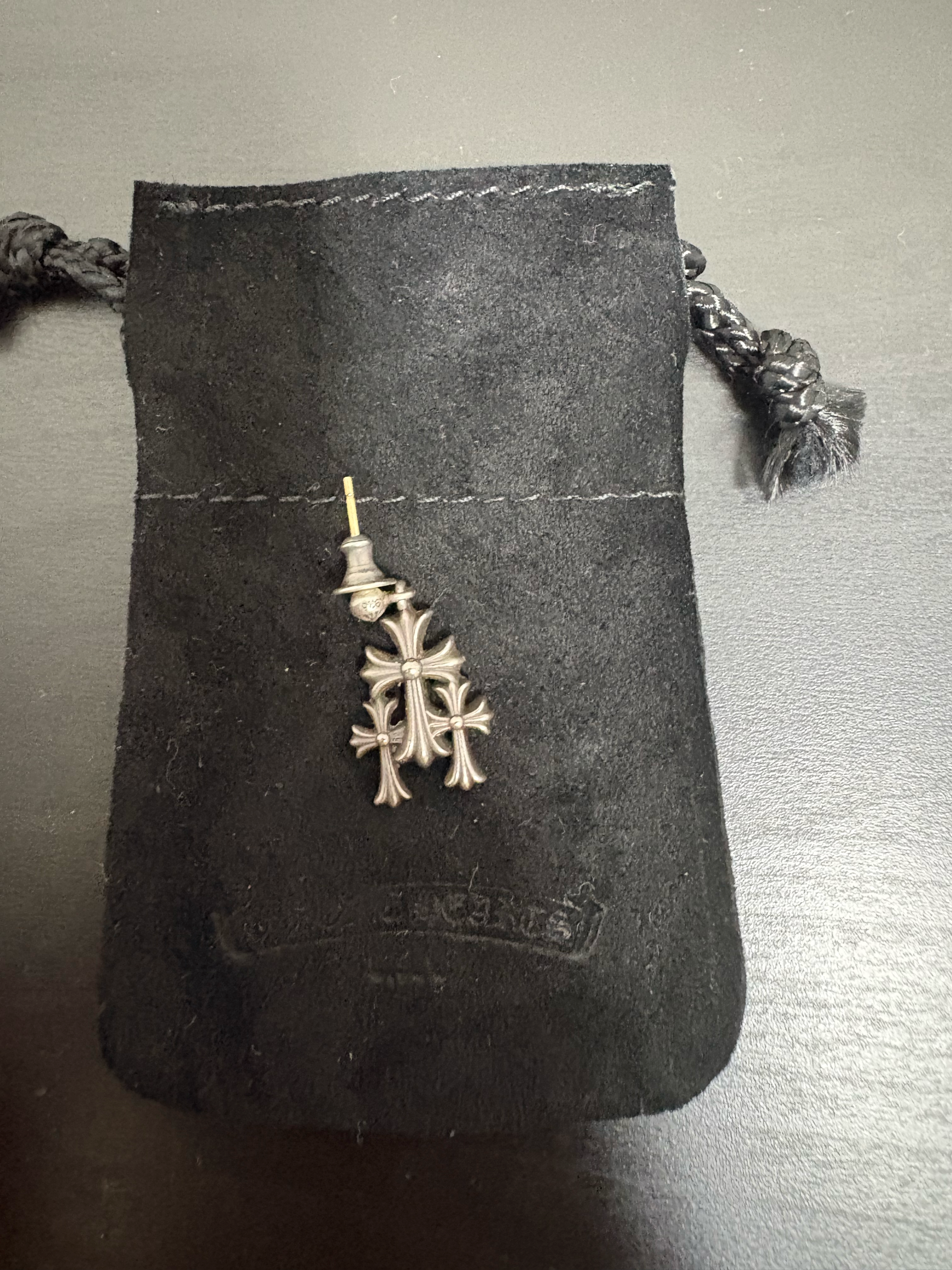 Chrome Hearts 3 CH Cross Pierce "Silver"