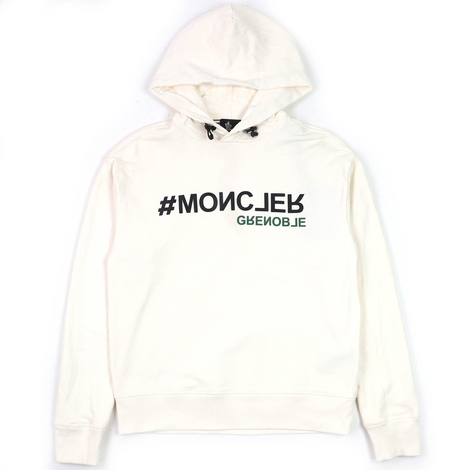 未使用品 モンクレール グルノーブル
 パーカー アイボリー ブラック グリーン メンズ S