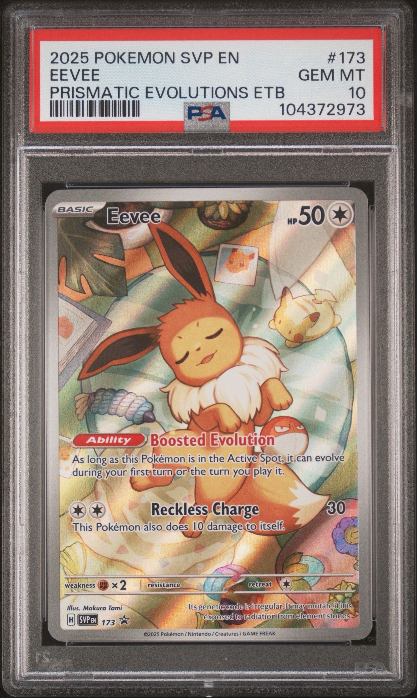 イーブイ P [SVP EN 173]【英語版】(スカーレット&バイオレット「プリズマティックエボリューションズ エリートトレーナボックス」)