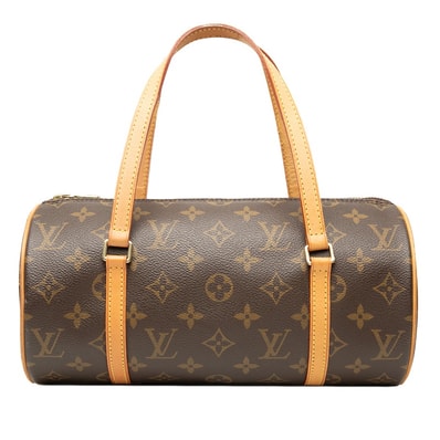 ルイ ヴィトン モノグラム パピヨン26 ハンドバッグ M51386 ブラウン PVC レザー レディース LOUIS VUITTON 【中古】