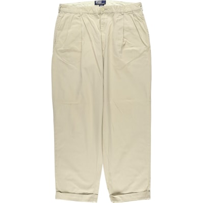古着 ラルフローレン Ralph Lauren POLO by Ralph Lauren ツータック チノパンツ メンズw36相当/eaa606259