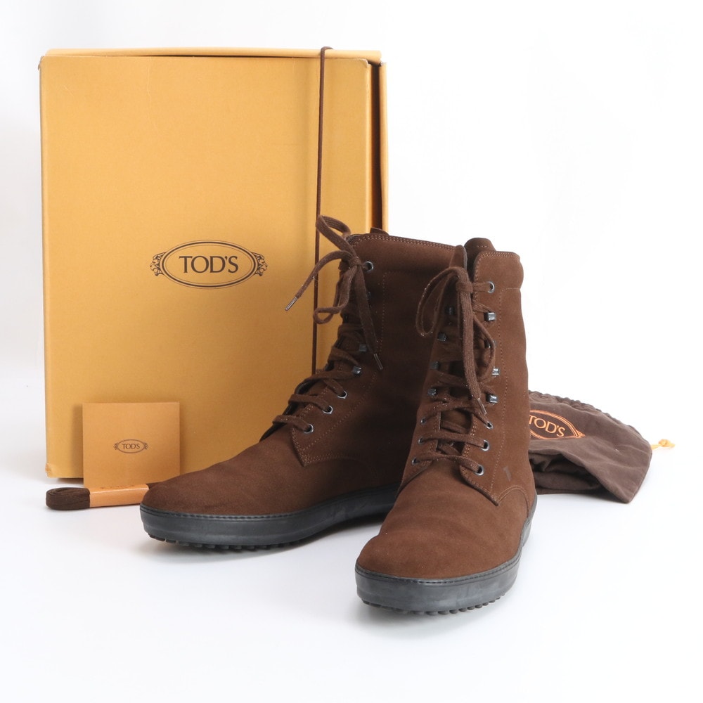 ■美品 トッズ 7 26cm 相当ブーツ レザー