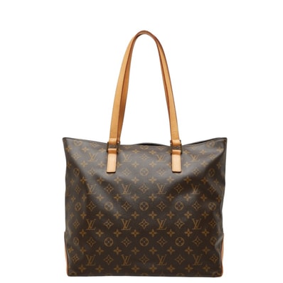 ルイ ヴィトン モノグラム カバメゾ ショルダーバッグ トートバッグ M51151 ブラウン PVC レザー レディース LOUIS VUITTON 中古