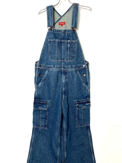 Supreme Cargo Denim Overalls "Washed Blue"