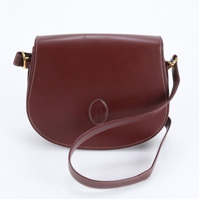 ■美品 カルティエ マストラインショルダーバッグ レザー