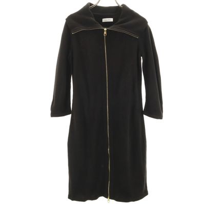 Calvin klein 長袖 ニット ジップ ワンピース