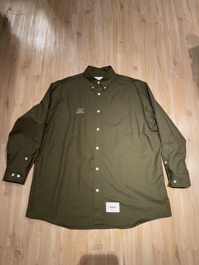 Wtaps BD 01 / LS / Cotton. Oxford. Wut "Olive Drab"