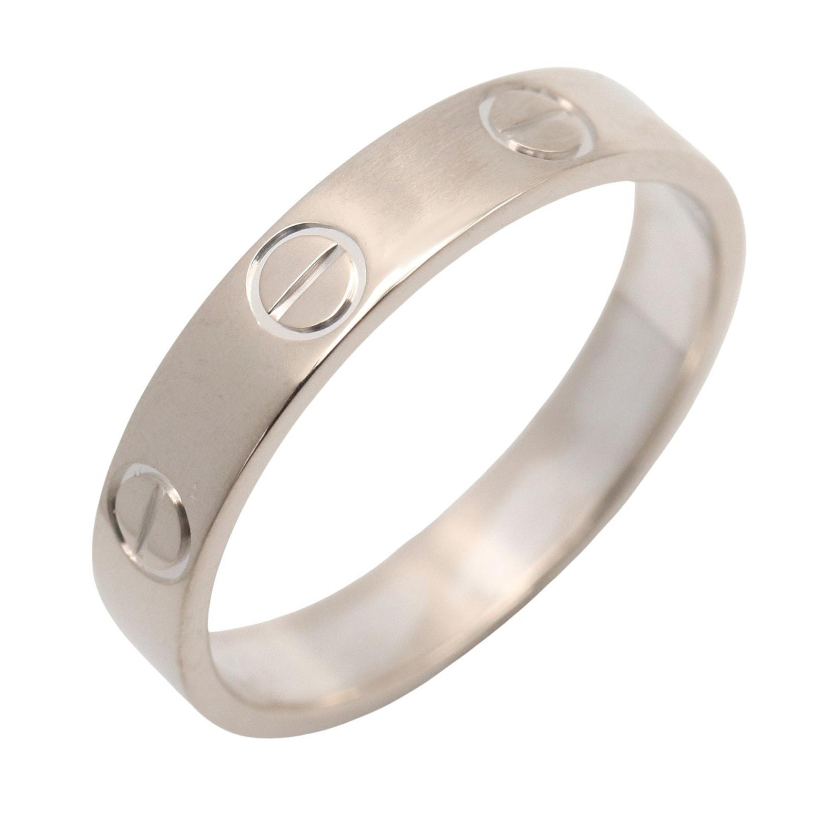 カルティエ CARTIER ミニラブリング リング・指輪 ジュエリー K18WG(ホワイトゴールド) メンズ レディース シルバー系 B4085100 【中古】