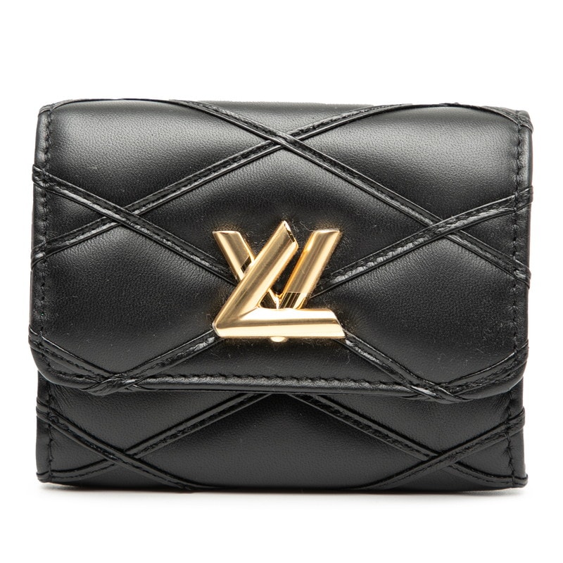 ルイ ヴィトン ロザリー GO-14 二つ折り財布 M83078 マルタージュ ノワール レザー レディース LOUIS VUITTON 【中古】