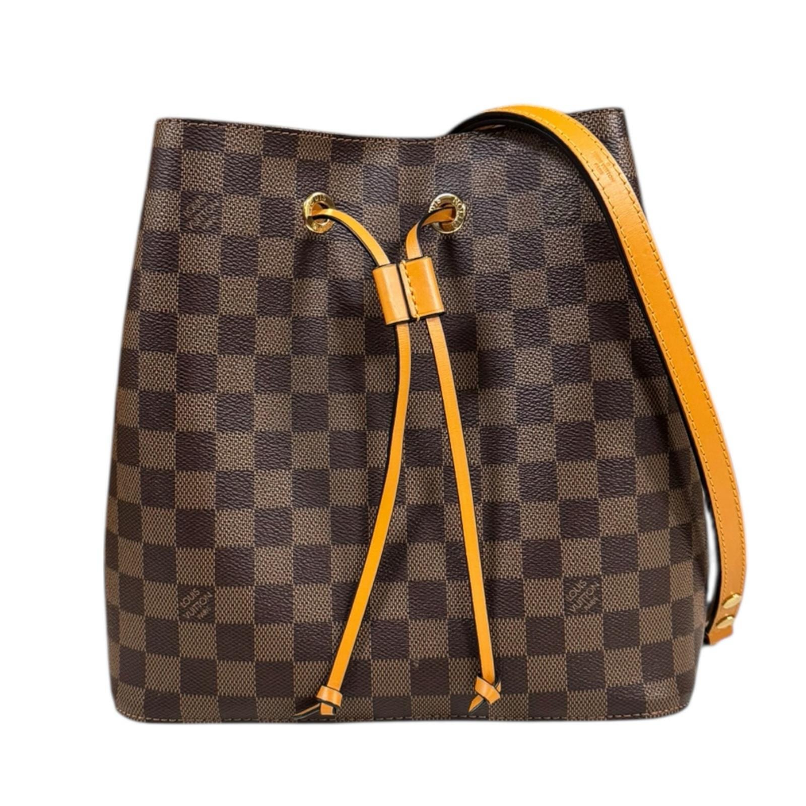 ルイヴィトン ネオノエ ダミエ ショルダーバッグ ダミエキャンバス N40213 ブラウン レディース LOUIS VUITTON 中古