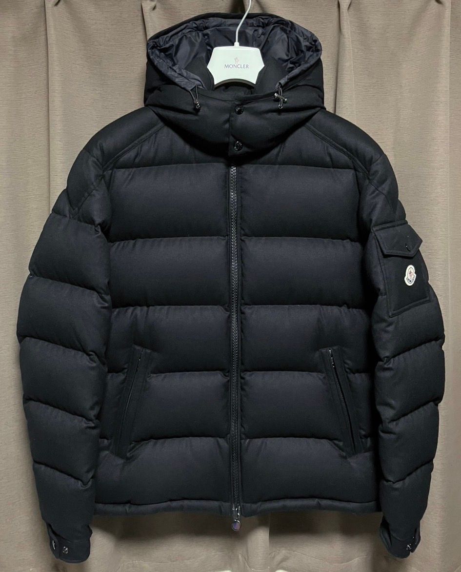 MONCLER Montgenevre Flannel Hooded Down Jacket "Black"