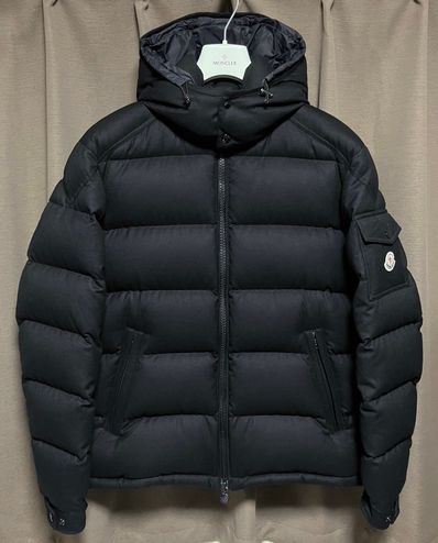 MONCLER Montgenevre Flannel Hooded Down Jacket "Black"