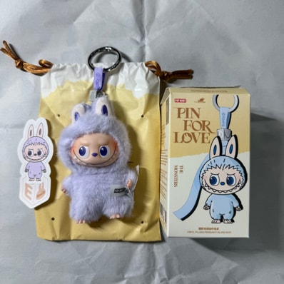 POP MART THE MONSTERS (LABUBU) Pin for Love Series-Vinyl Plush Pendant (A-M) E