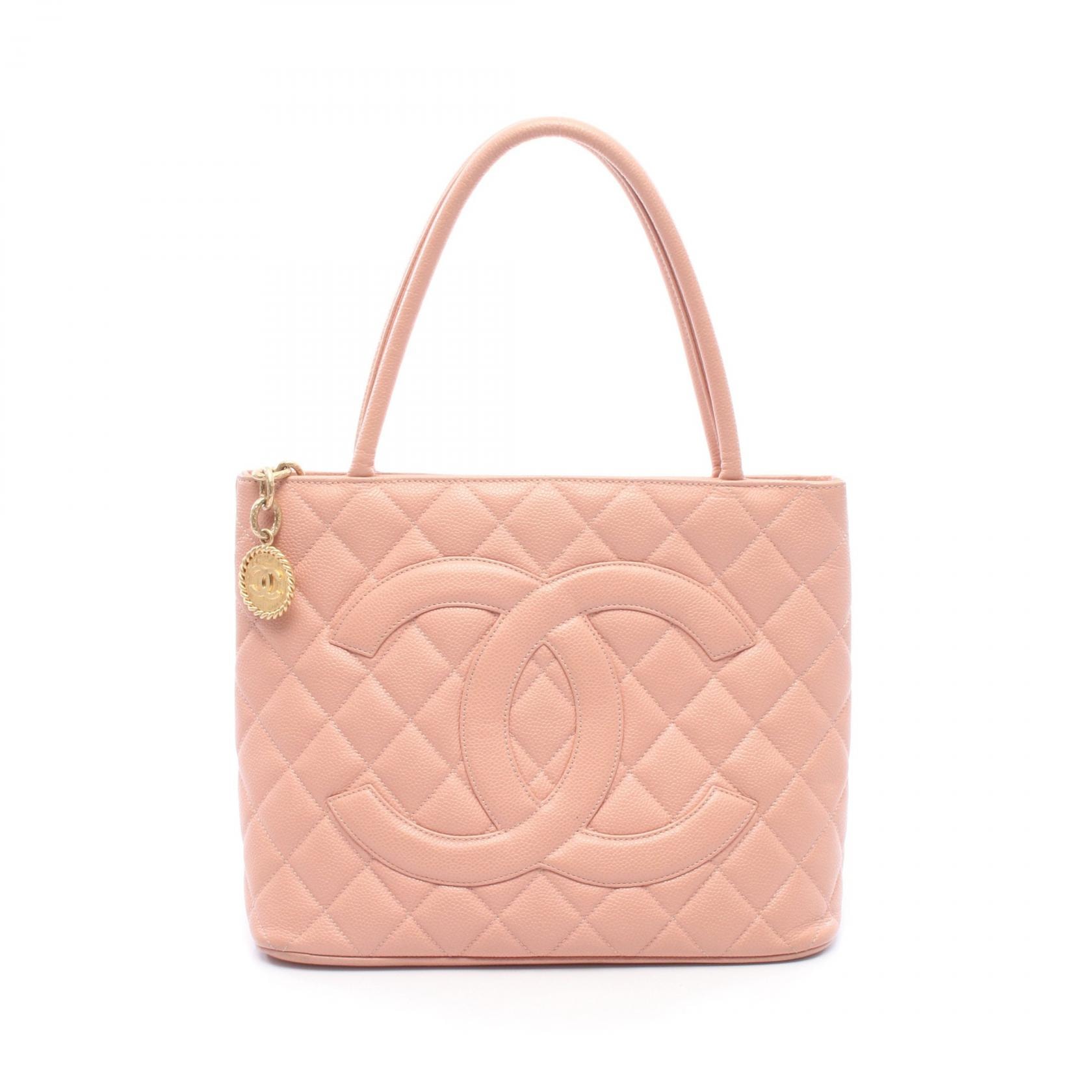シャネル CHANEL 復刻トート トートバッグ バッグ キャビアスキン(グレインドカーフ) レディース ピンク系 A01804 【中古】