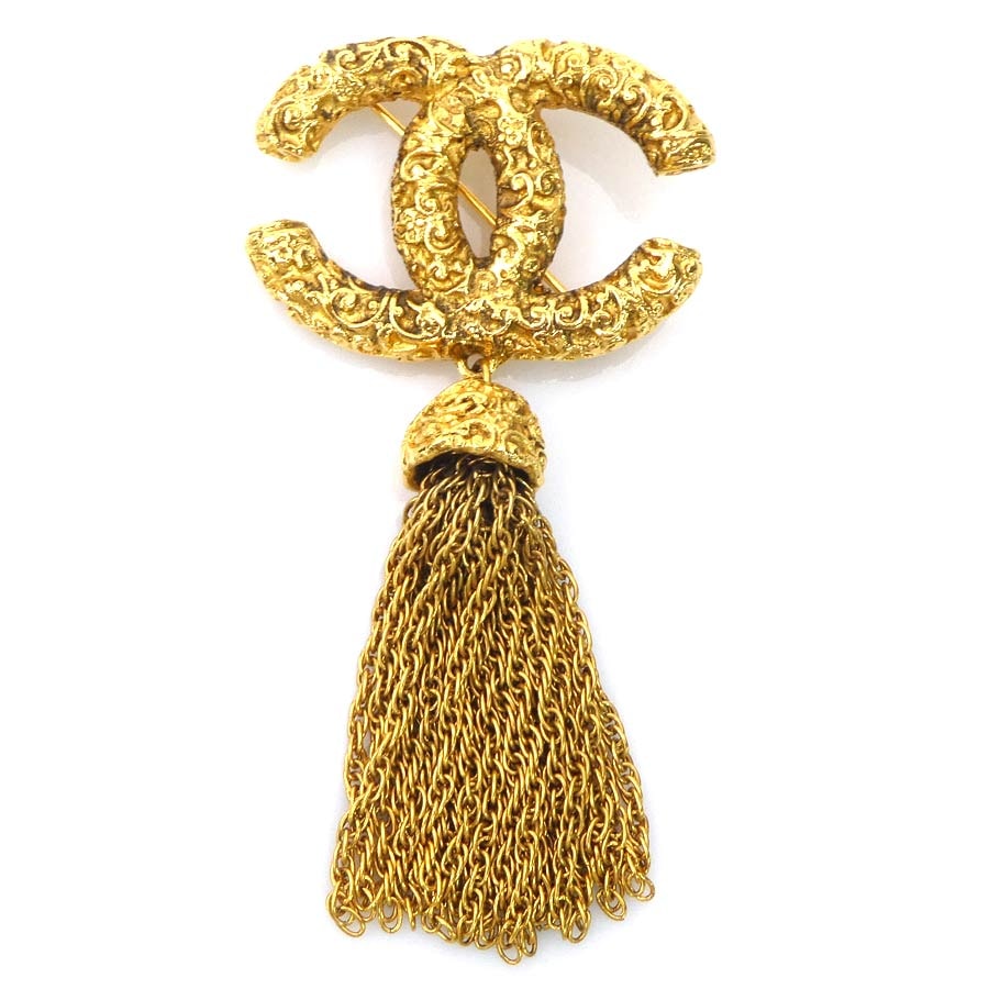 シャネル CHANEL ブローチ ココマーク メタル ゴールド レディース【中古】 e61653a