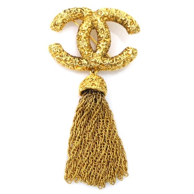 シャネル CHANEL ブローチ ココマーク メタル ゴールド レディース【中古】 e61653a