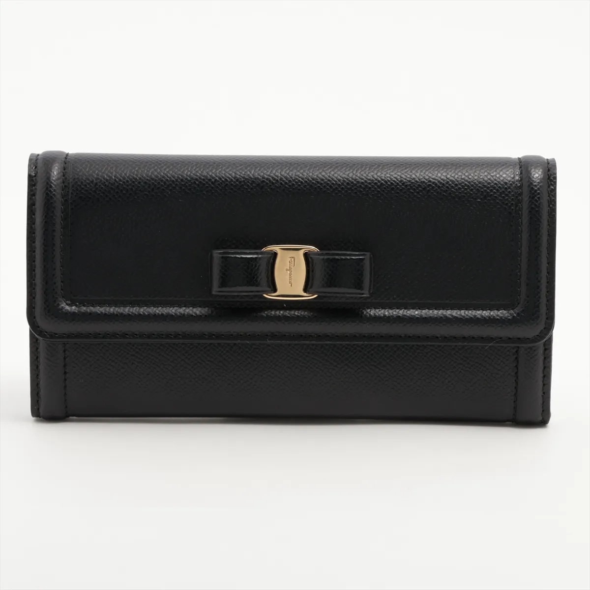 ■極美品 サルヴァトーレフェラガモ ヴァラリボン長財布 レザー