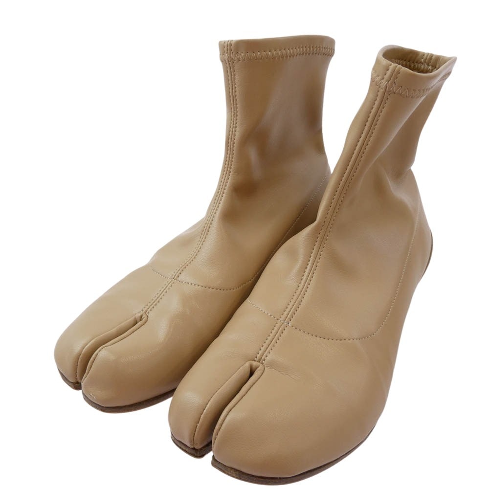 MAISON MARGIELA メゾンマルジェラ ブーツ 20SS S58WU0270 22ライン TABI 足袋ブーツ タビブーツ ベージュ系 35【中古】