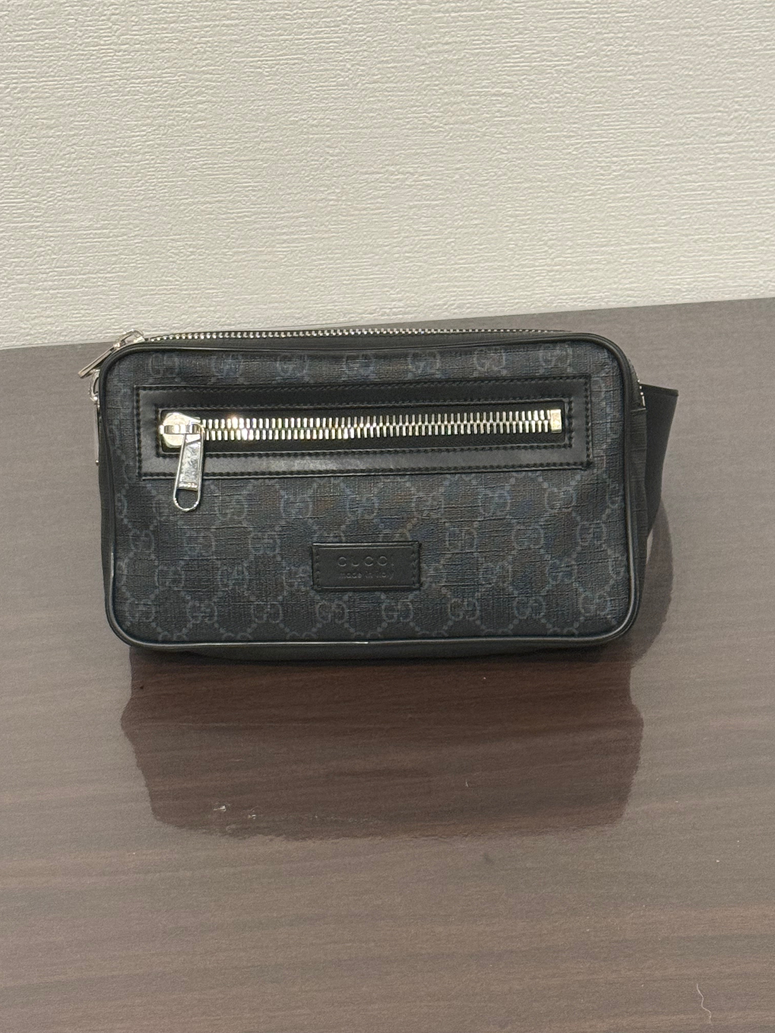 GUCCI GG Black Belt Bag "Black"