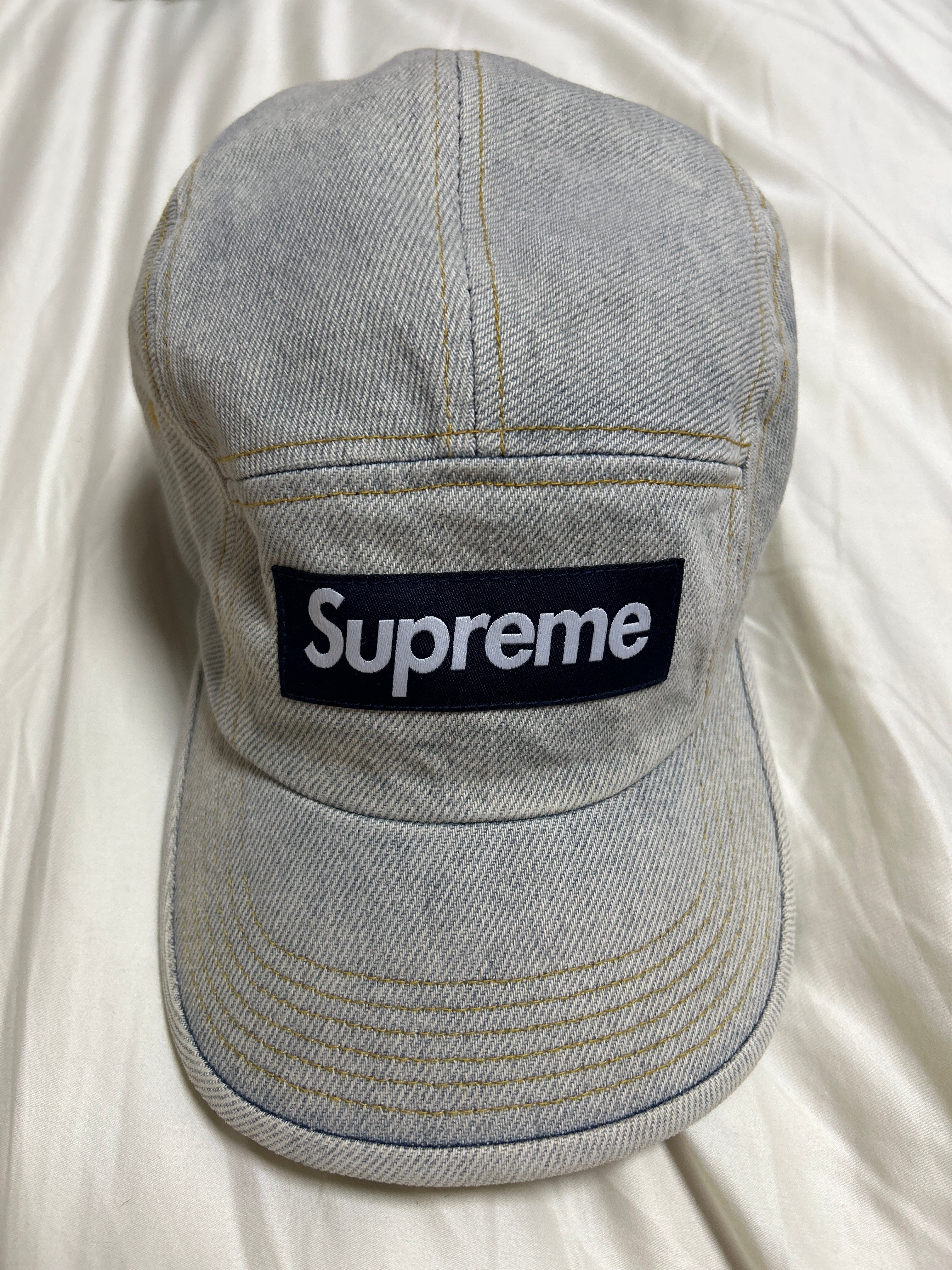Supreme Denim Camp Cap "Dirty Indigo" (23SS)