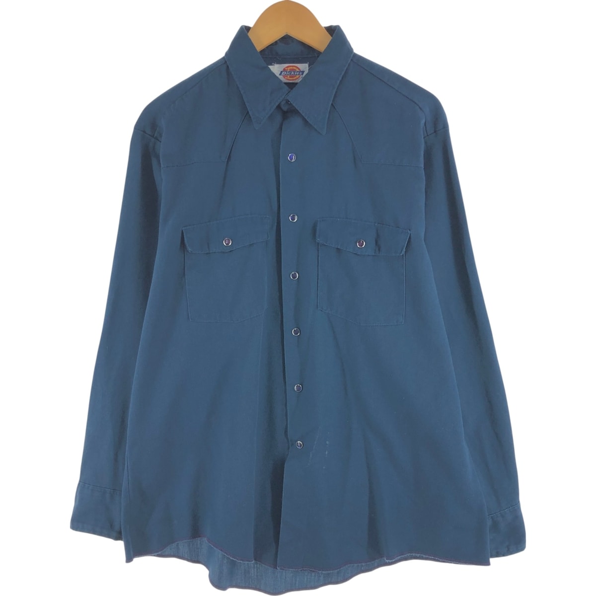 古着 ~90年代 ディッキーズ Dickies 長袖 ワークシャツ USA製 メンズXL相当/eaa564480