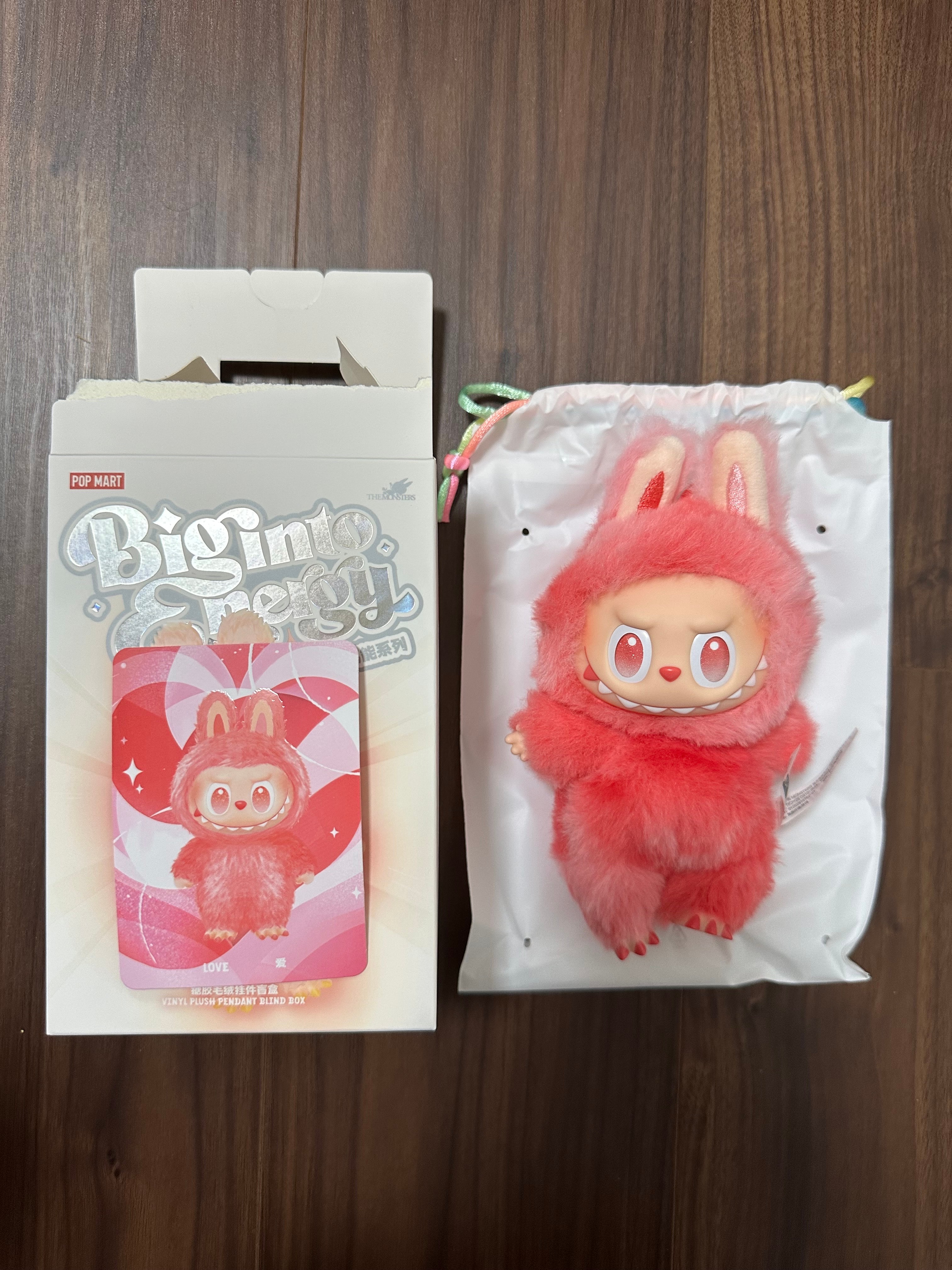 POP MART THE MONSTERS (LABUBU) Big into Energy Series Plush Pendant LOVE