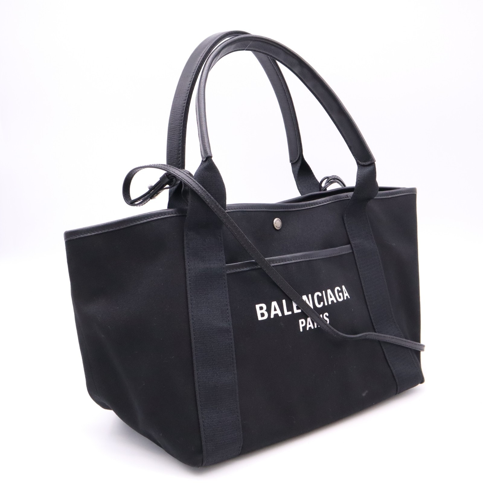 BALENCIAGA バレンシアガ キャンバス ビアリッツ トート ミディアム 834820 2wayトートバッグ ブラック キャンバス レディース