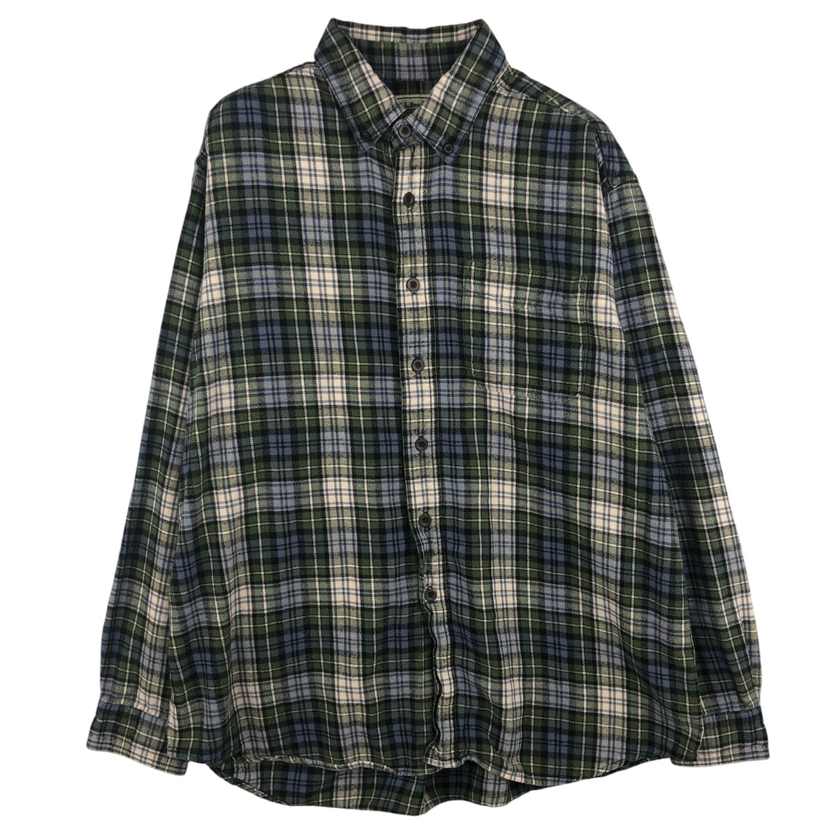古着 90~00年代 エルエルビーン L.L.Bean 長袖 ボタンダウン フランネルチェックシャツ メンズL相当/eaa609432