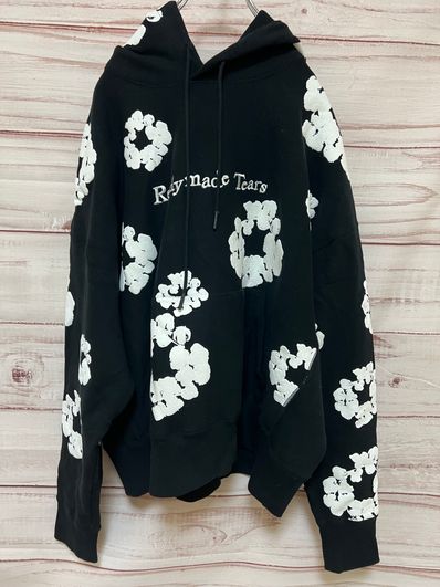 READYMADE x Denim Tears Cotton Wreath Hoodie "Black/White"