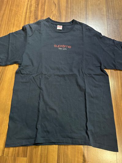 Supreme Classic Logo Tee "Navy"