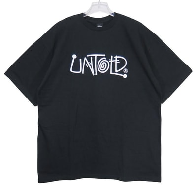 新品 STUSSY ステューシー x UNTOLD 10TH ANNIV TEE アントールド 10周年 Tシャツ ブラック ショートスリーブ カットソー 半袖 サイズXL