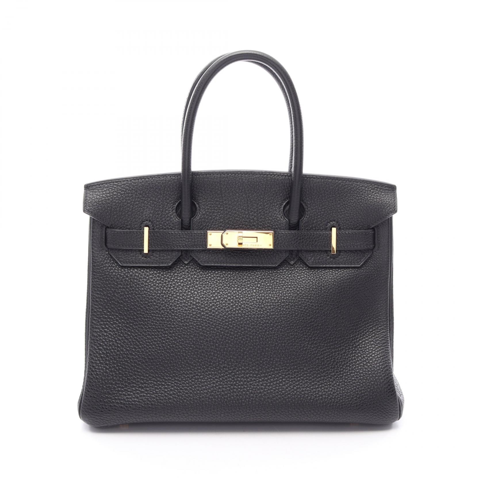 エルメス HERMES バーキン30 ハンドバッグ バッグ レザー トゴ トゴ □G刻印(2003年製造) レディース ブラック系 【中古】