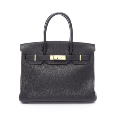 エルメス HERMES バーキン30 ハンドバッグ バッグ レザー トゴ トゴ □G刻印(2003年製造) レディース ブラック系 【中古】