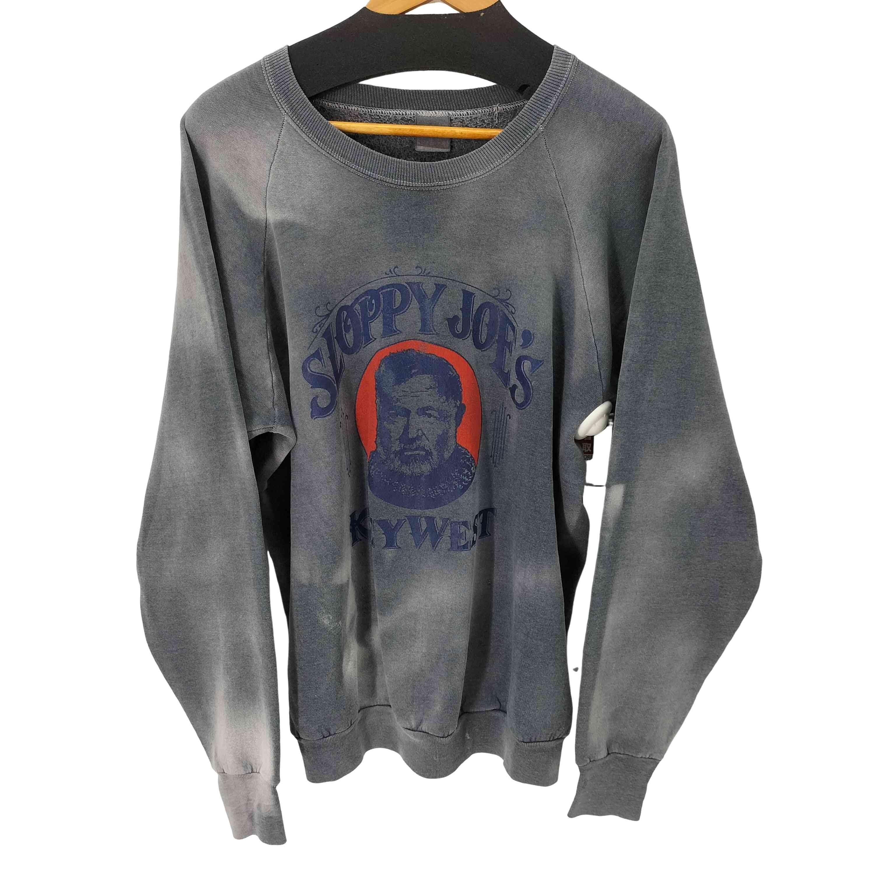 90S SLOPPY JOE KEYWEST フロントプリント クルーネックスウェット Fruitボディ【1137098317693】