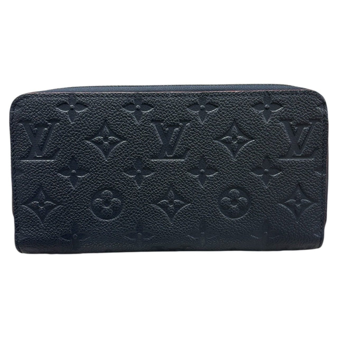美品 LOUIS VUITTON ルイヴィトン モノグラム アンプラント ジッピーウォレット ネイビー ゴールド金具 PVC レザー/ 長財布 ラウンドファスナー S1-00005 【中古】