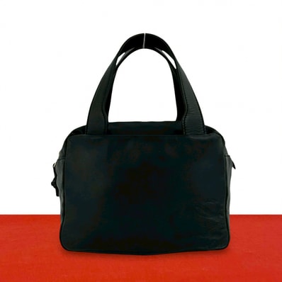 LOEWE ロエベ アナグラム ロゴ レザー ハンドバッグ ブラック
92663