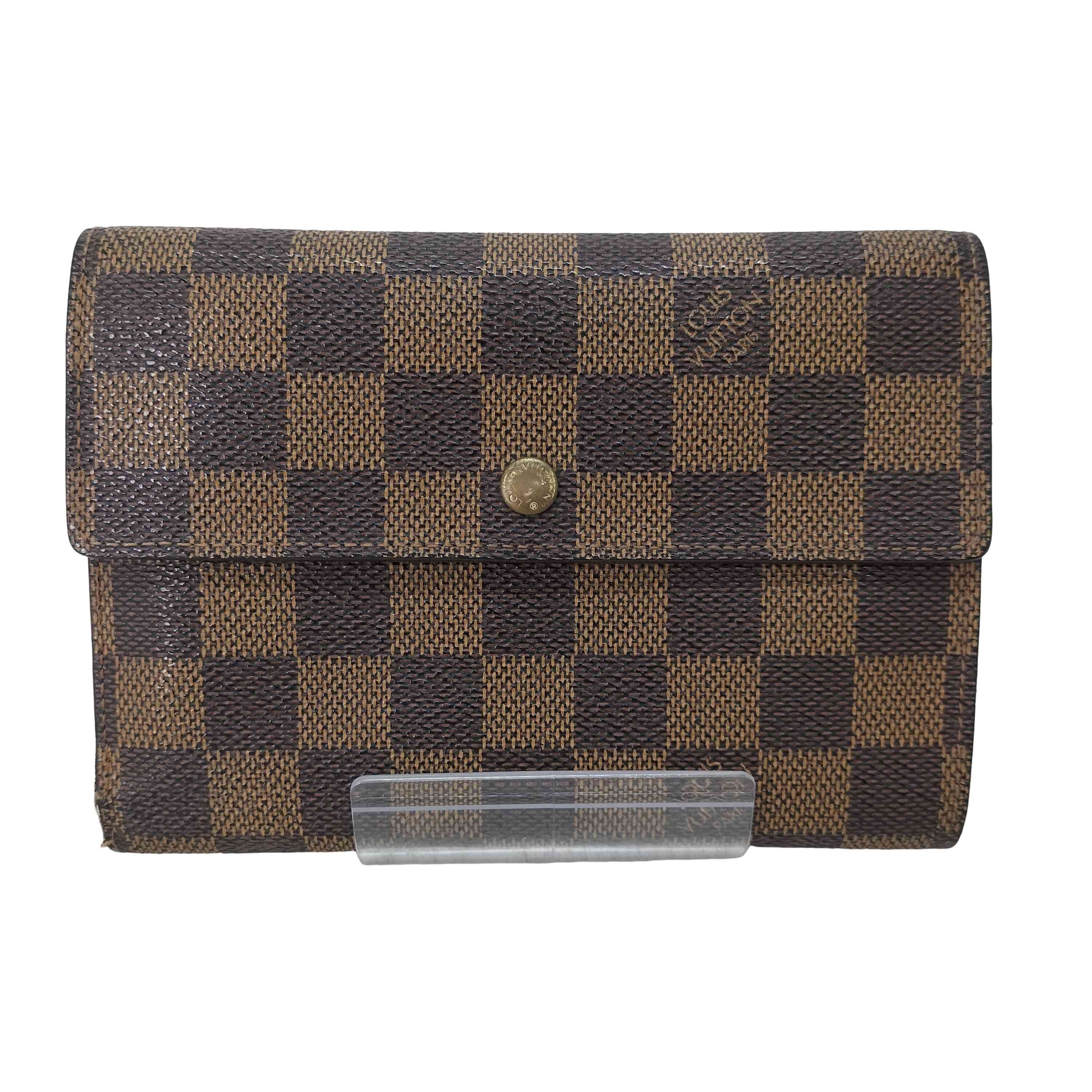 ポルト・トレゾール・エテュイ・パピエ_ダミエ・エベヌ_BRW【1141669939351】