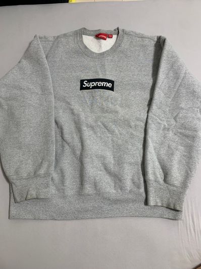 Supreme Box Logo Crewneck "Heather Grey" (22FW)