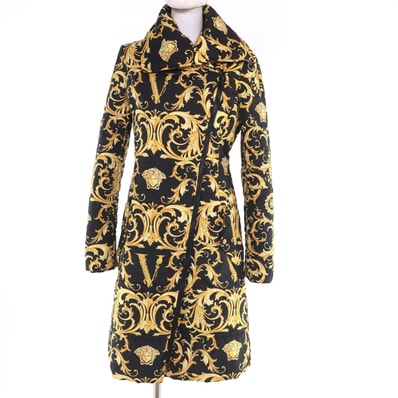 極美品 ヴェルサーチ コート ブラック レディース 38 1007933