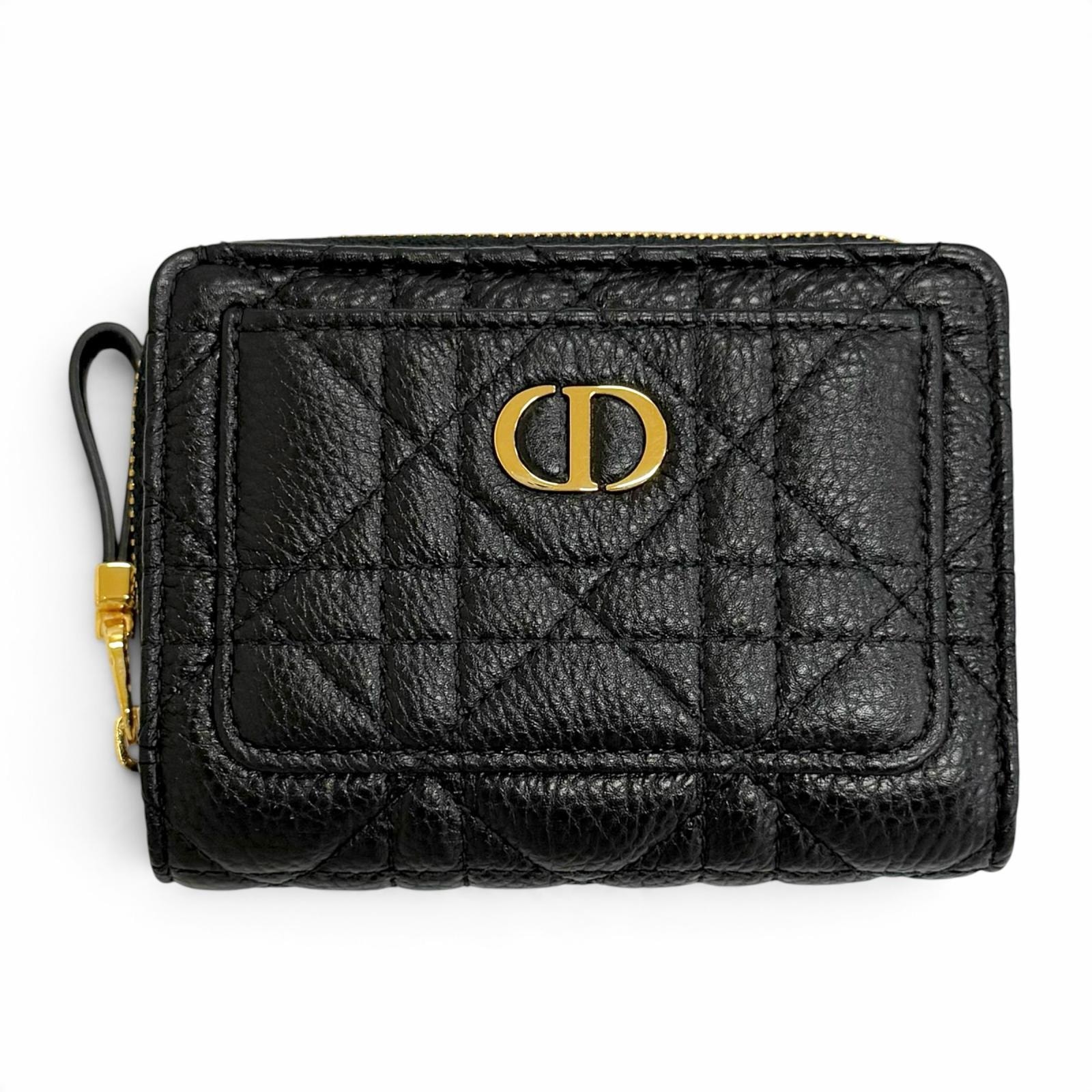 未使用 クリスチャンディオール 二つ折り財布 Dior Caro Acacias