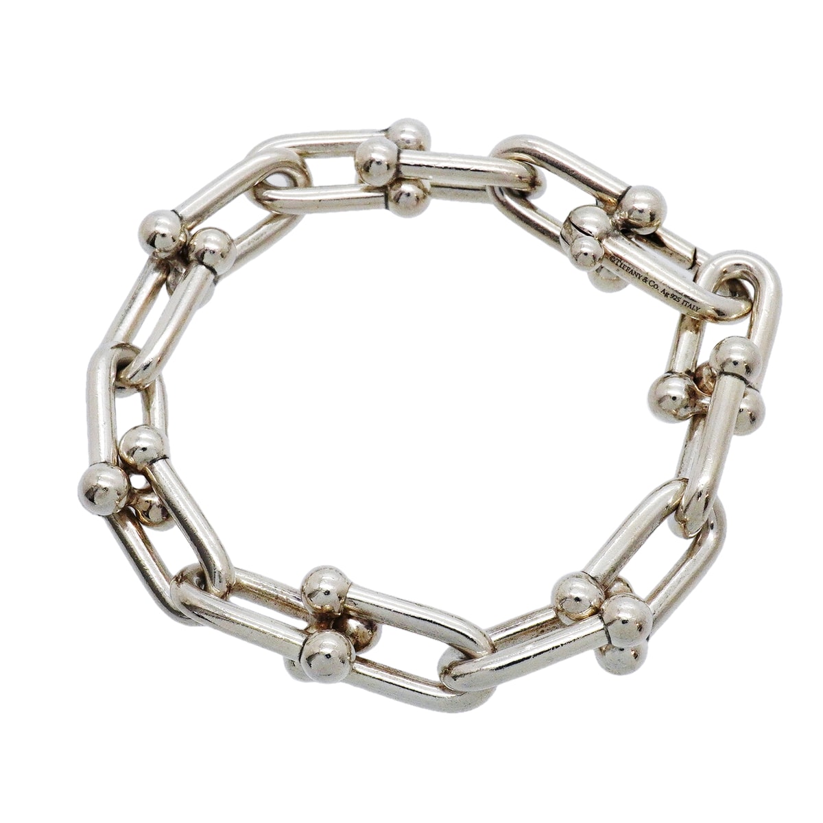 【6jhb0812】ティファニー ブレスレット ハードウェア/ラージリンク シルバー925【中古】メンズ レディース ユニセックス
