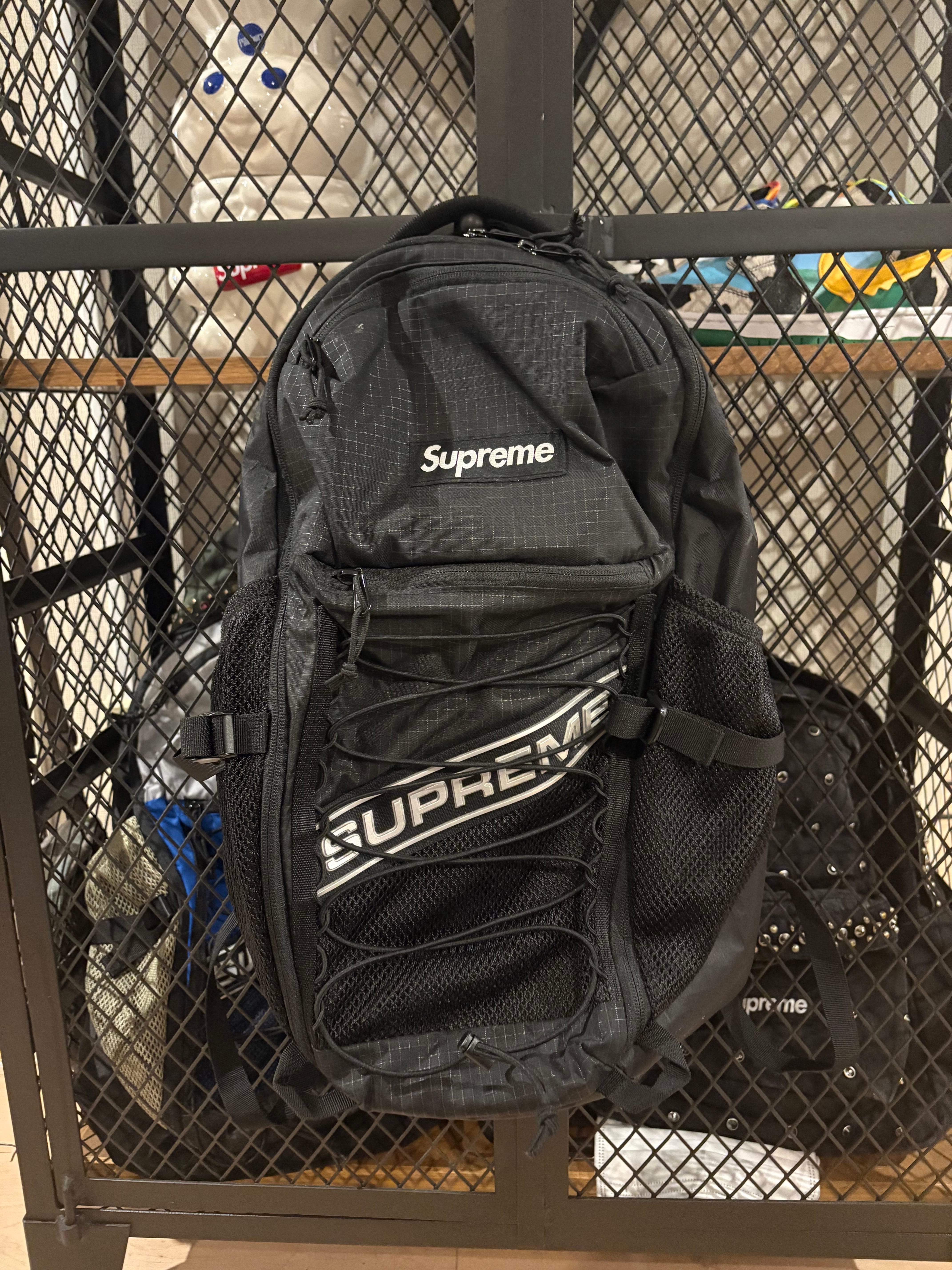 Supreme Backpack 2023FW "Black"