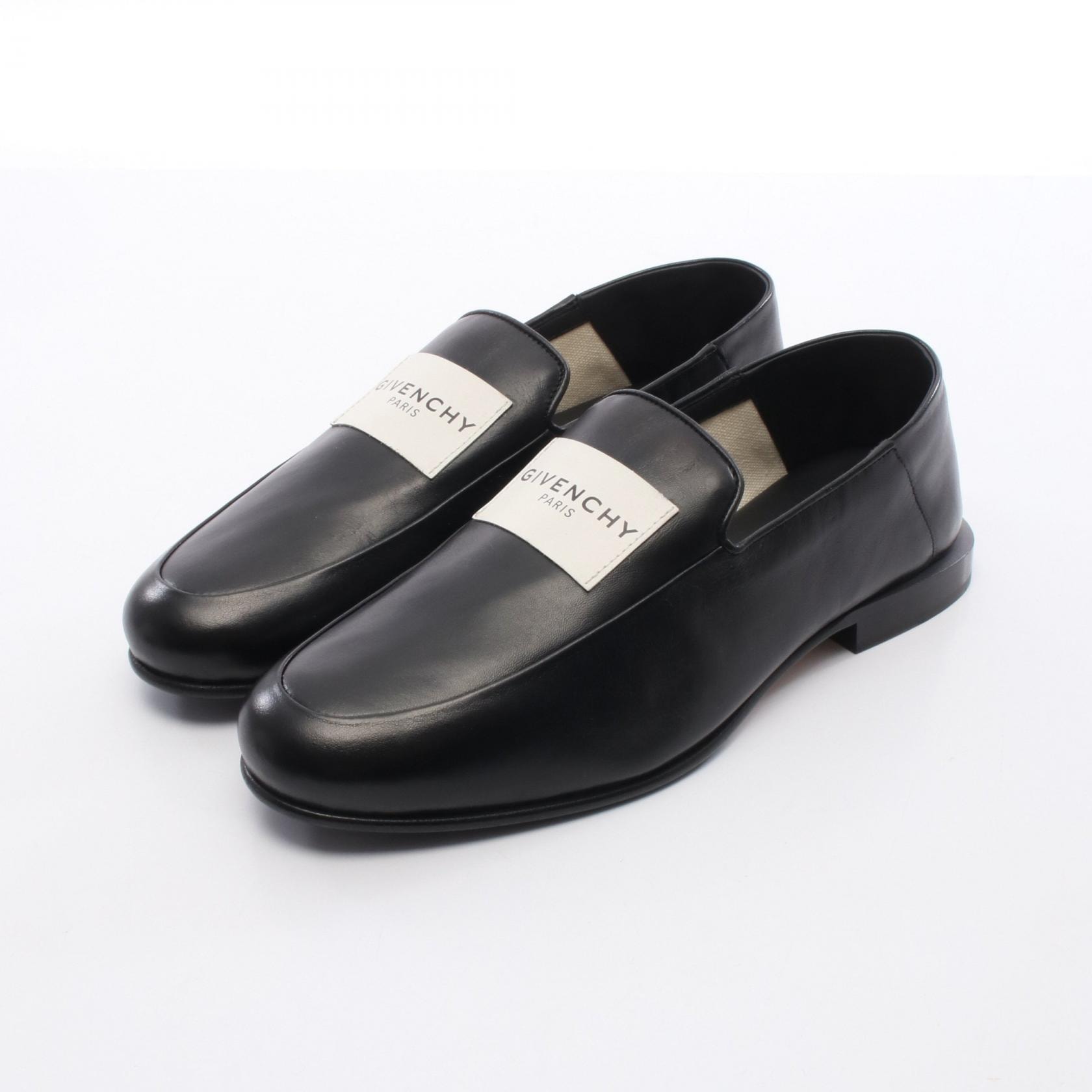 ジバンシィ GIVENCHY レザーラベル ローファー 靴 レザー レディース ブラック系 【中古】