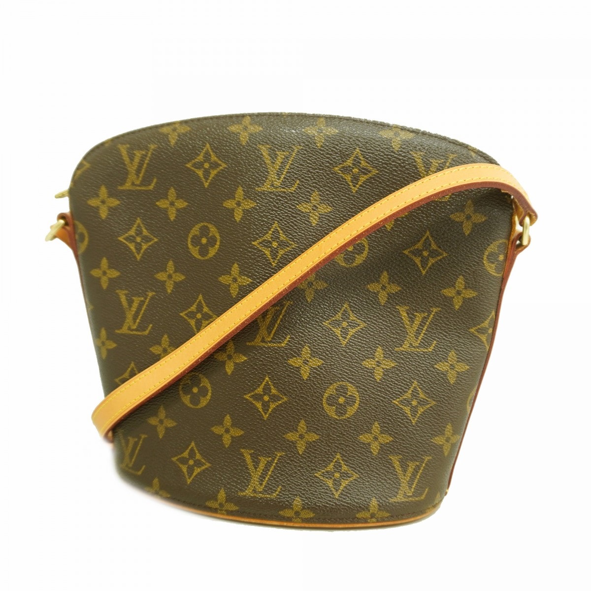 【6fb2703】ルイヴィトン ショルダーバッグ モノグラム ドルーオ M51290 ブラウン【中古】レディース