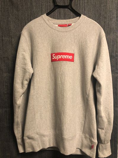 Supreme Box Logo Crewneck Sweatshirt "Ash Grey" (18FW)